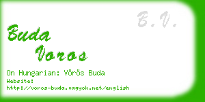 buda voros business card